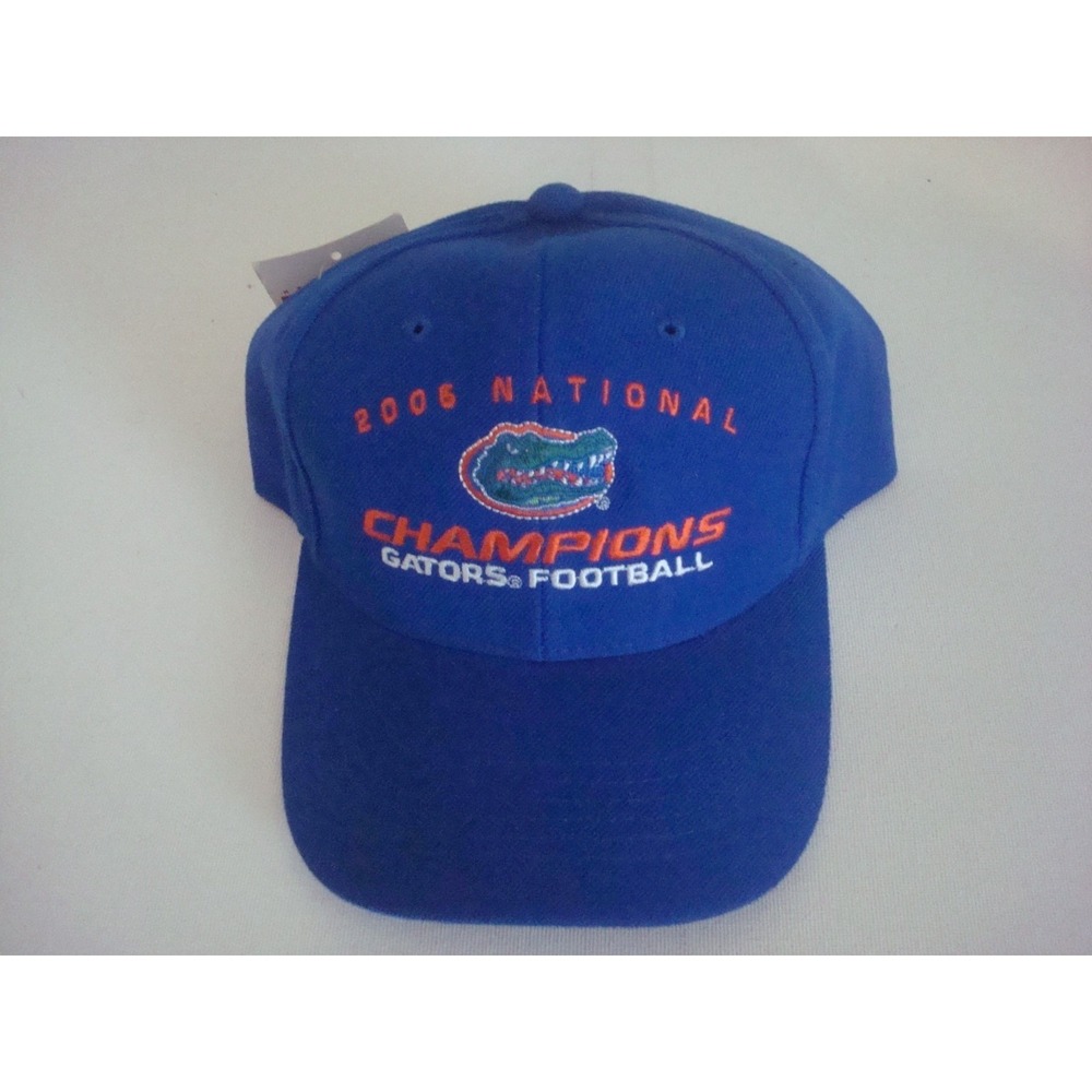 FLORIDA GATORS 2006 CHAMPS STRAPBACK HAT CAP VINTAGE DEADSTOCK C4